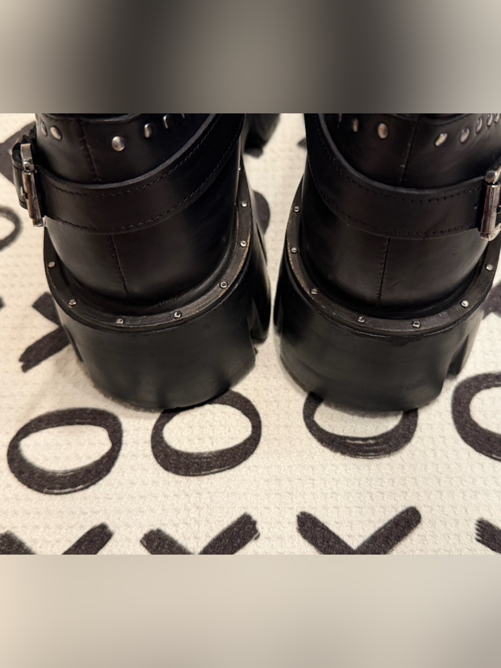 Free People Black Studded Ludwig Combat Boots - Picture 8 of 11